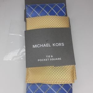 Micheal Kors tie and pocket square